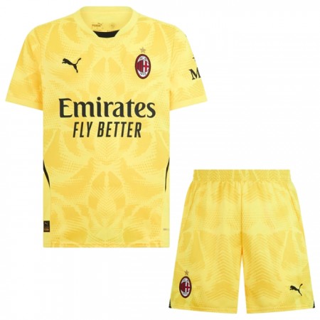 Jalkapallo Pelipaidat/Peliasut AC Milan Maalivahti Lasten Vieraspelipaita 2024-25
